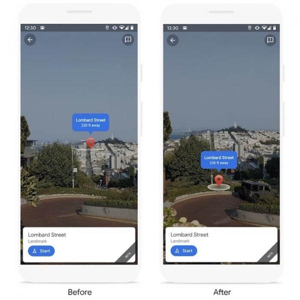 AR-маршруты в Google Maps