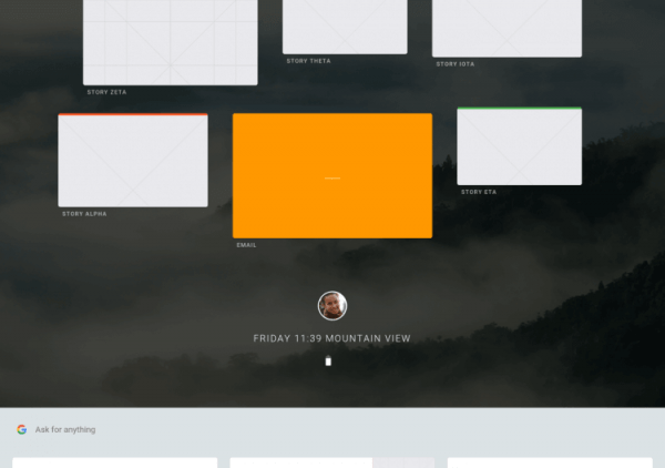 Интерфейс Fuchsia OS