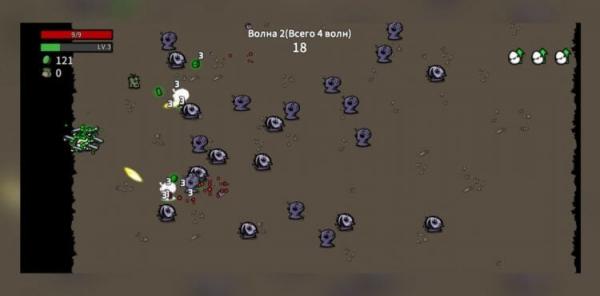 Brotato — бесплатный шутер для Андроид. Крутой шутер для Андроид не даст вам заскучать. Фото.