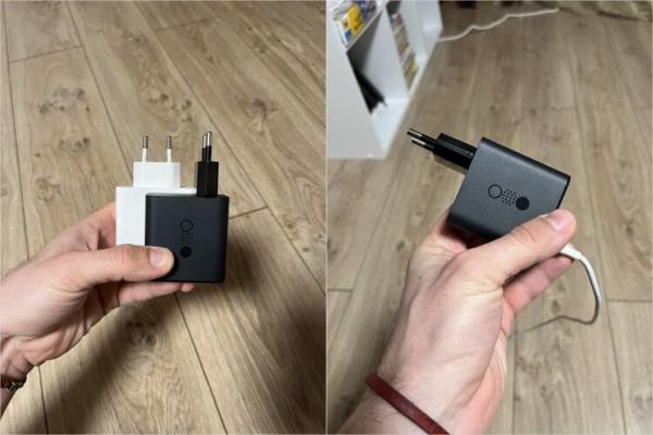 Мощная зарядка для телефона на несколько устройств. Гаджет оказался очень компактным и легким — такой точно пригодится в поездках! Фото.