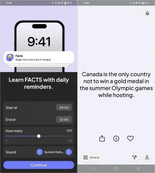 Daily Random Facts — приложение с интересными фактами. Приложение присылает случайные факты из разных областей жизни. Daily Random Facts — приложение с интересными фактами. Приложение присылает случайные факты из разных областей жизни. Фото.
