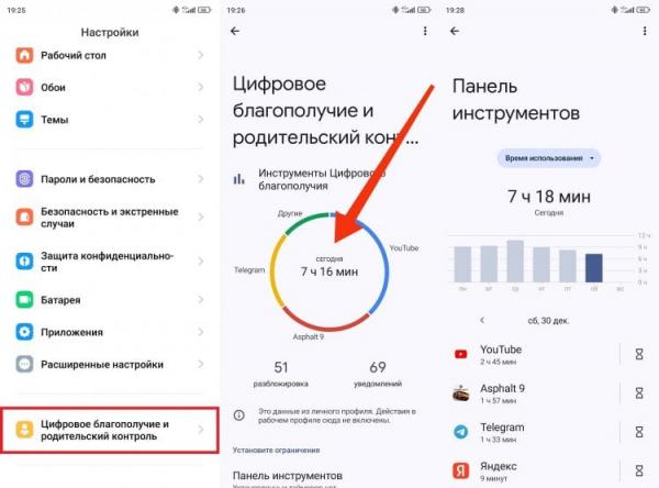 Где посмотреть экранное время на Андроид. Статистика об использовании смартфона собирается с вашего разрешения, но его можно отозвать. Фото.