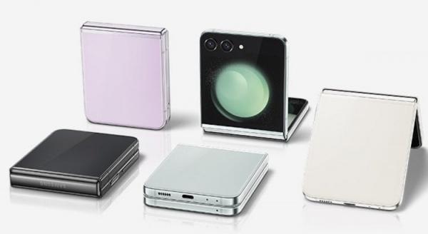 Samsung Galaxy Z Flip 5 – небольшой складной смартфон. Samsung Galaxy Z Flip 5. Фото.