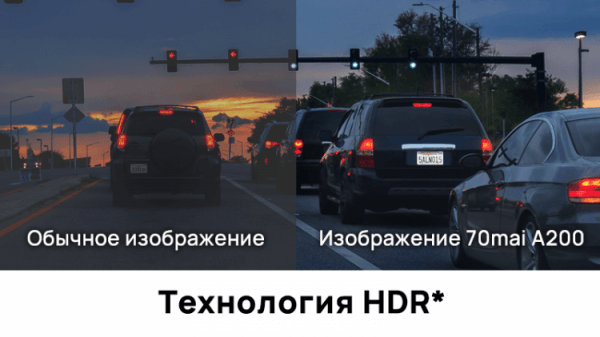 Видеорегистратор с задней камерой. Алгоритмы видеорегистратора делают картинку гораздо качественнее. Фото.