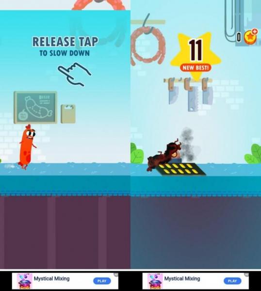 Run Sausage Run — офлайн-раннер для Android. Игра про сосиску не так проста как кажется! Run Sausage Run — офлайн-раннер для Android. Игра про сосиску не так проста как кажется! Фото.