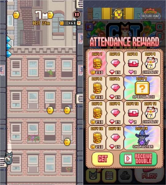 Какую игру скачать на телефон. Игра Cat Jump сложнее, чем кажется. Фото.