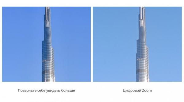Что такое внутрисенсорный зум. Внутрисенсорный зум (слева) эффективнее обычного цифрового приближения. Фото.