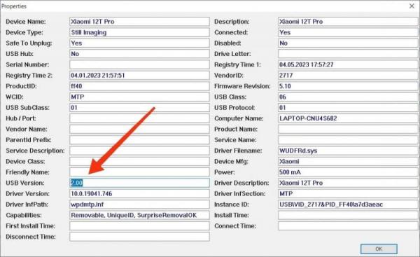 Скорость передачи данных по USB. Большинство смартфонов с разъемом USB-C использует старый протокол передачи данных USB 2.0. Фото.