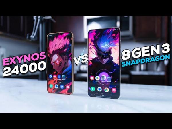 На каком процессоре смартфон Galaxy S24 лучше: Exynos 2400 или Snapdragon 8 Gen 3. Тестирование Galaxy S24 на Snapdragon 8 Gen 3 и Exynos 2400. Фото.
