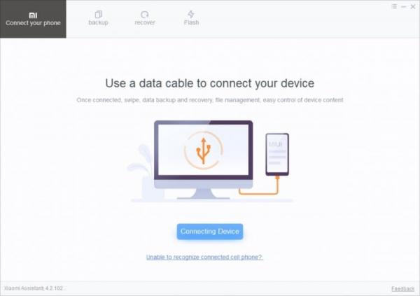 Mi PC Suite — программа для перепрошивки Xiaomi. Через костыли можно перевести интерфейс на английский, что я и сделал. Фото.