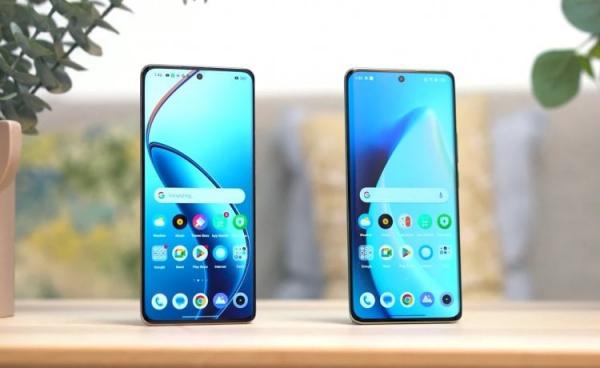 Сравнение realme 12 Plus и realme 12 Pro. Старшие модели отличаются изогнутым экраном и продвинутой камерой. Фото: YugaTech. Фото.