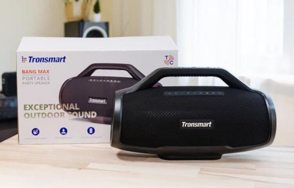 Tronsmart Bang Max — мощная беспроводная колонка. Tronsmart Bang Max — самая мощная колонка в линейке. Изображение: niuxtech.lt. Фото.