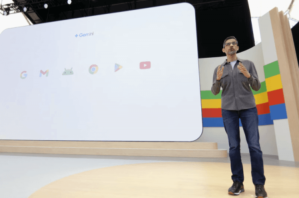 Что такое Google I/O. Сервисам и гаджетам было уделено очень мало времени. Изображение: TechCrunch. Фото.