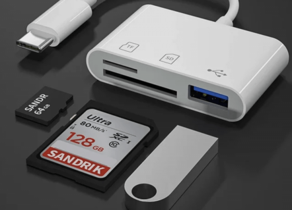 Переходник на USB и карты памяти. Изображение: AliExpress. Переходник на USB и карты памяти. Изображение: AliExpress. Фото.