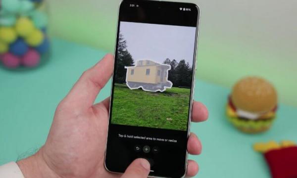 Продвинутый фоторедактор Magic Editor. Искусственный интеллект Google Pixel распознает объекты в кадре позволяет взаимодействовать с ними. Фото.