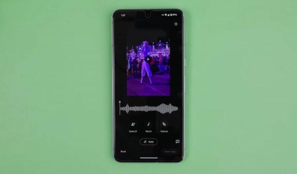 Удаление шума на видео. Функция Magic Audio Eraser идентифицирует разные виды шума. Фото.