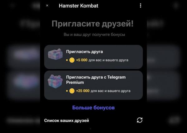 Почему не отображаются друзья в Hamster Kombat. Ваш список друзей пуст? Этому тоже есть объяснение. Фото.