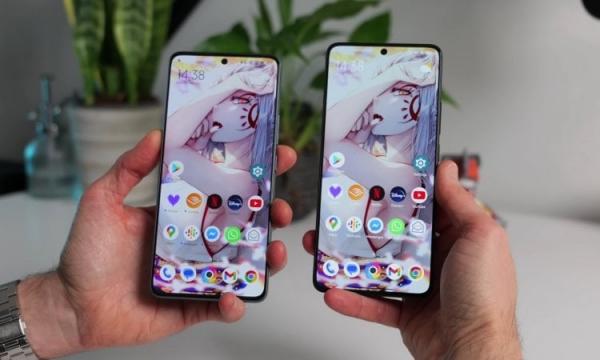 Сравнение экранов POCO X6 и POCO X6 Pro. По экрану отличить POCO X6 (слева) и POCO X6 Pro (справа) практически невозможно. Фото: Tech Spurt. Фото.