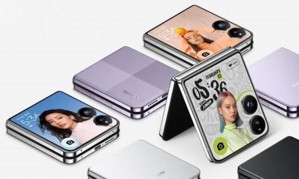 Характеристики Xiaomi Mix Flip. Посмотрите, какой большой внешний экран у Xiaomi Mix Flip. Фото.
