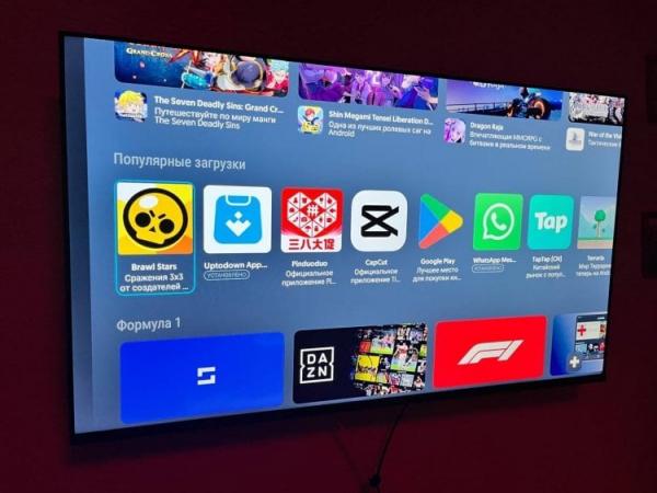 Чем заменить Play Market на Android TV. Этот магазин приложений — один из самых безопасных, поэтому вредоносных программ тут нет. Фото.