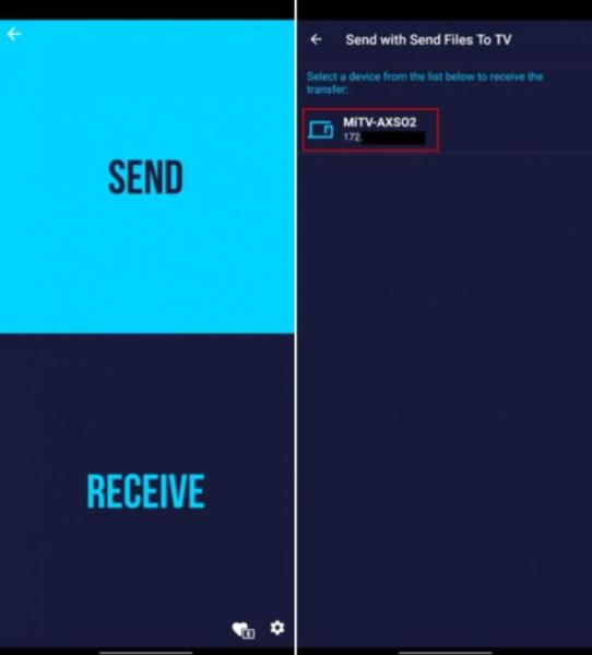 Как отправить файл с телефона на телевизор. Таким же образом работает и приложения Send Files To TV для смартфона. Фото.