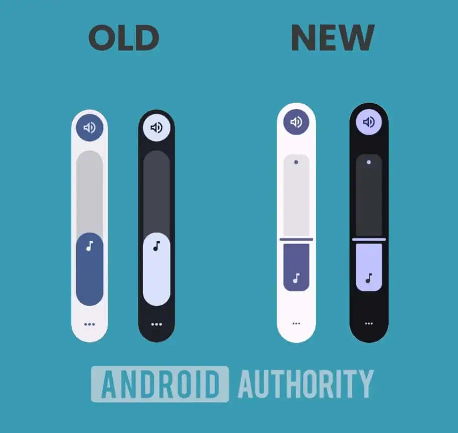 Дизайн ползунка громкости Android 16