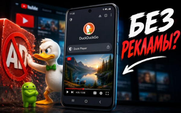 Duck Player работает иначе. Фото.