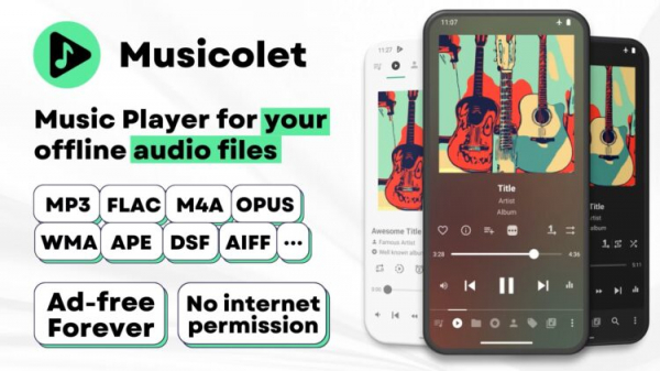 Один из лучших музыкальных плееров на Android. Фото.