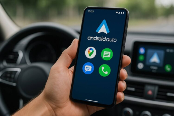 Приложение Android Auto встроено в систему на всех смартфонах за исключением HUAWEI. Фото.