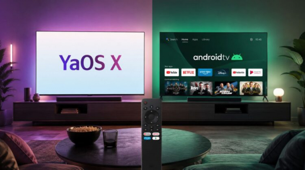 Яндекс ТВ на фоне Android TV очень даже хороша, можно брать. Фото.