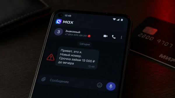 Бойтесь таких «знакомых» в мессенджере MAX. Фото.