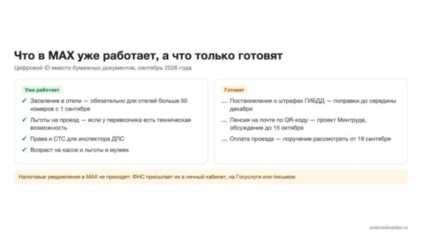 Цифровой ID в MAX: действующие и будущие сервисы