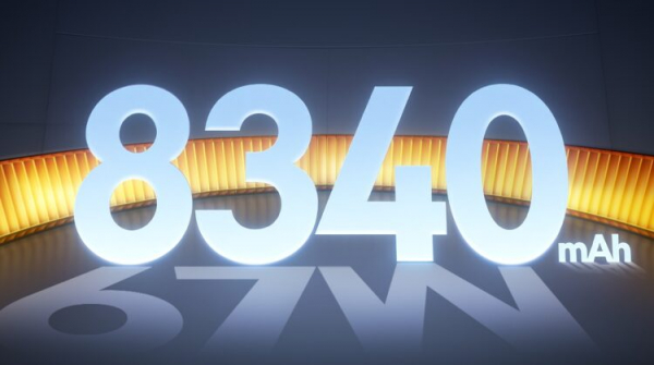 8340 мАч с быстрой зарядкой на 67 Вт