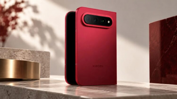 Xiaomi 18 Fold, копирующий дизайн iPhone Duo. Фото.