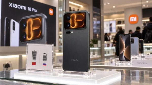 Xiaomi 18 Pro с урезанным аккумулятором в магазине