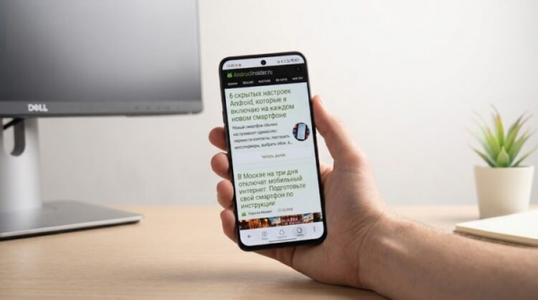 Экран смартфона OPPO Reno16