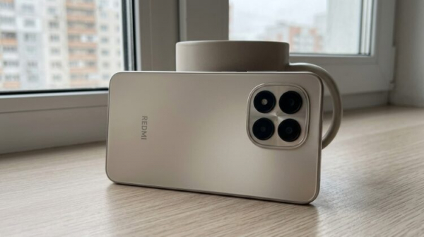 Блок из четырёх камер на задней панели смартфона
