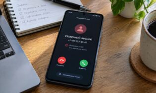 «Полезный звонок» на экране Android-смартфона