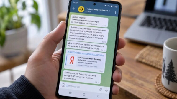 Мошенники пишут от лица сервисов, предлагая компенсацию