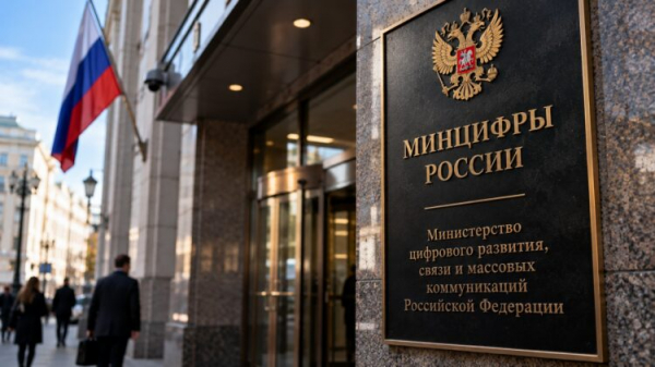 Вход в здание Минцифры РФ