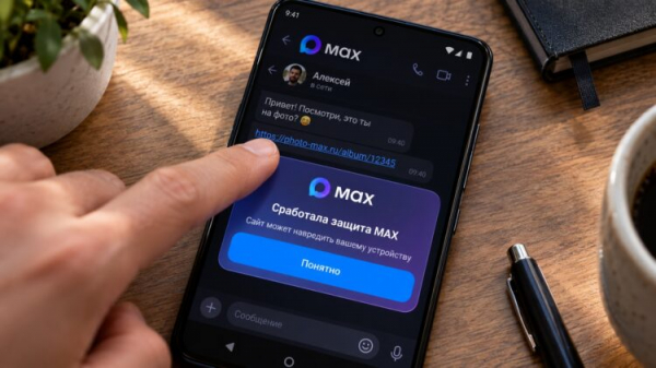Переход по ссылке заблокирован мессенджером MAX