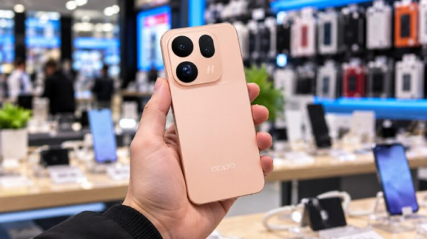 Базовый OPPO Find X10 в руке