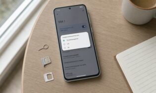 Выбор сети 5G в настройках SIM-карты