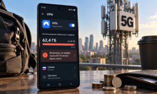 Лимит трафика при использовании VPN на сетях 5G