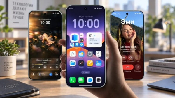 Дизайн оболочки ColorOS 17 на realme